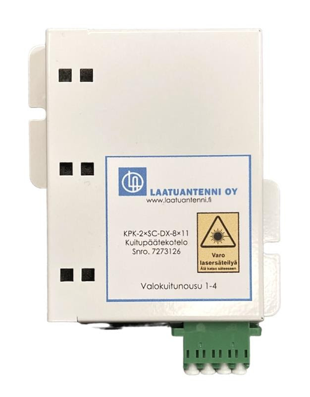 Kuitupäätekotelo 1xLC/APC QD kalustettu 8x11