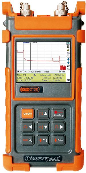 Valokuitututka 1310/1550 nm, laaja dynamiikka 45/43 dB