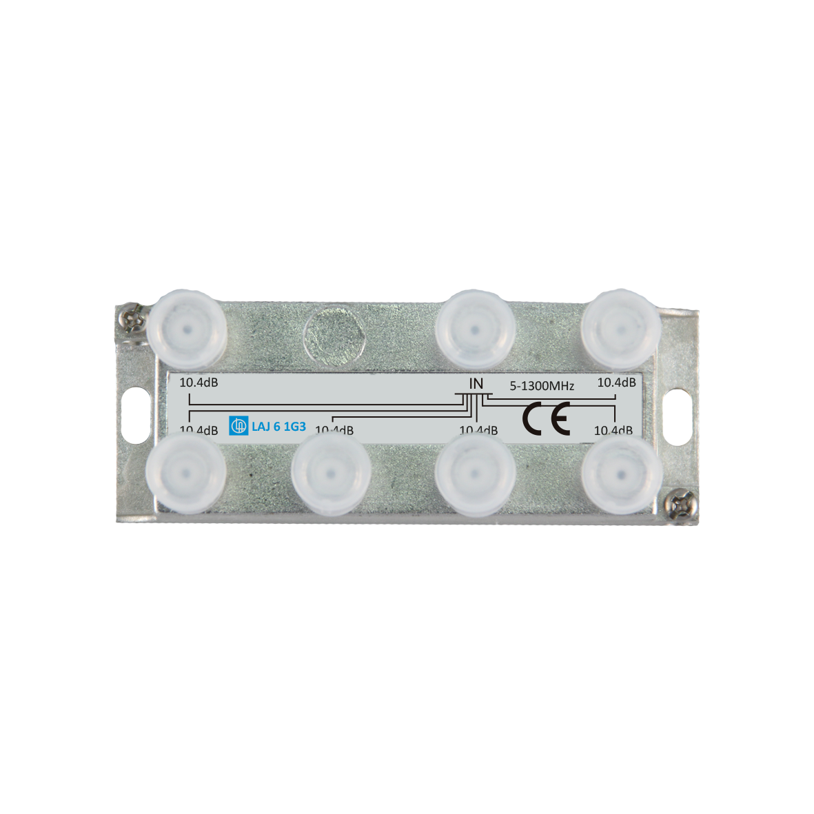 6-jaotin 10.4dB 5-1300MHz Docsis 3.1