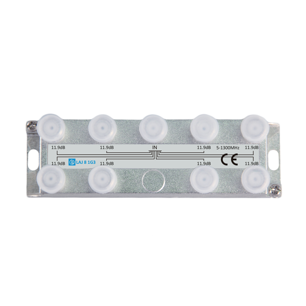 8-jaotin 11.9dB 5-1300MHz Docsis 3.1