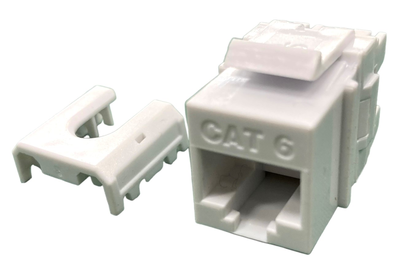 RJ45-liitin CAT6 UTP, keystone, työkalullinen, Bulk pakattu 100 kpl