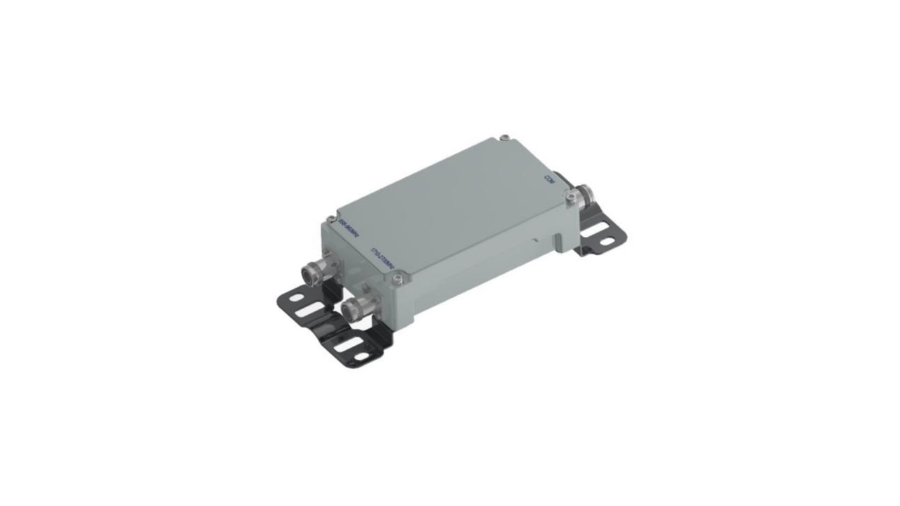 Dual-Band Combiner 1 x 2, 68-490 MHz / 698-2700 MHz, 4.3-10 naaras liittimet, Low PIM