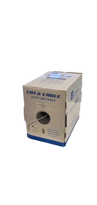 Datakaapeli CAT6 U/UTP simplex 1x4 parinen 23AWG LSZH harmaa, Dca-s2,d2,a1