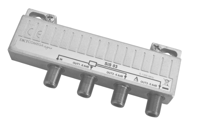 Jaotin 3:een 5,4dB, 5-1300MHz