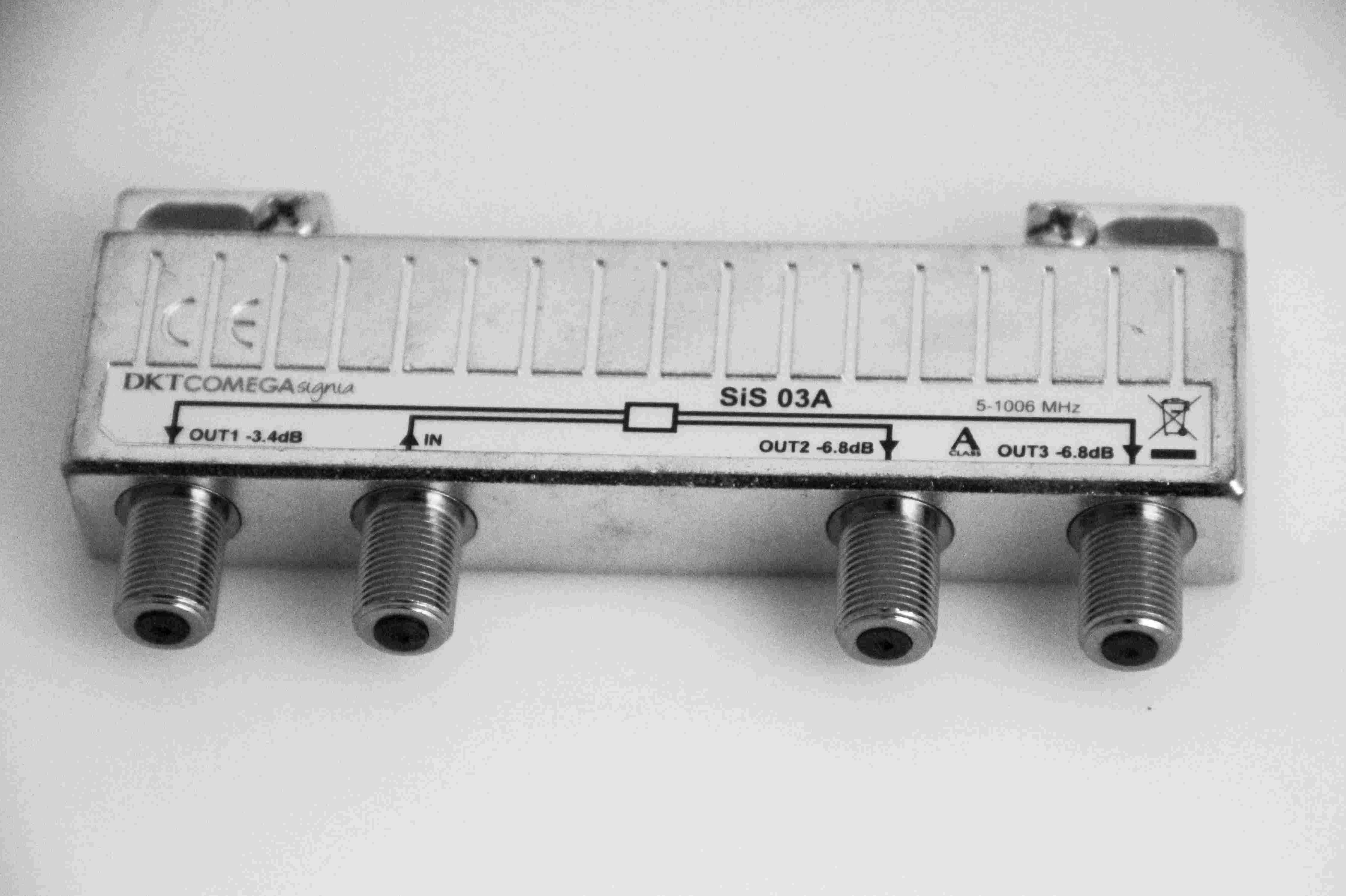 Jaotin 3:een 1×3,4&2×6,8dB, 5-1300M