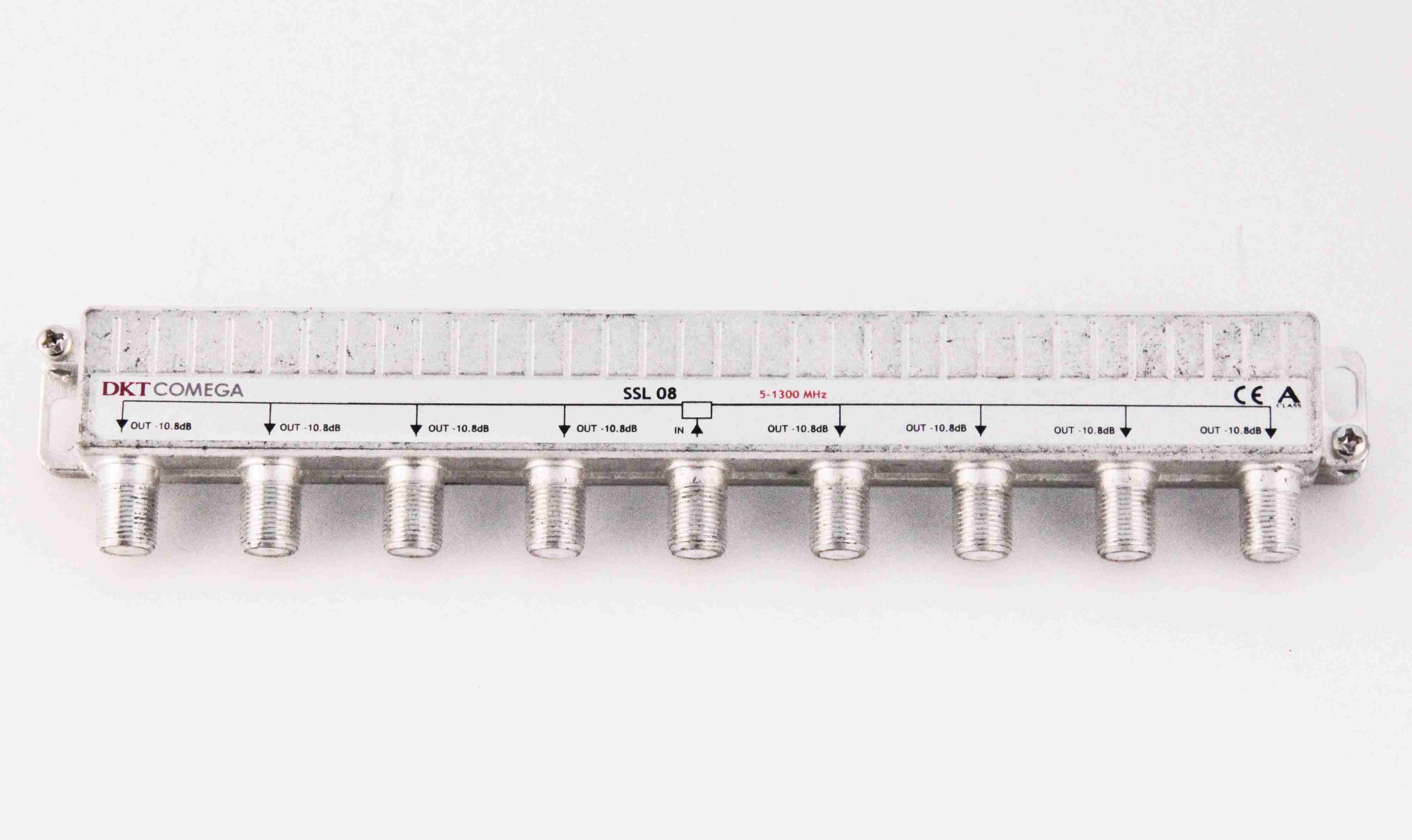 Jaotin 8:n 10.8dB, 5-1300MHz