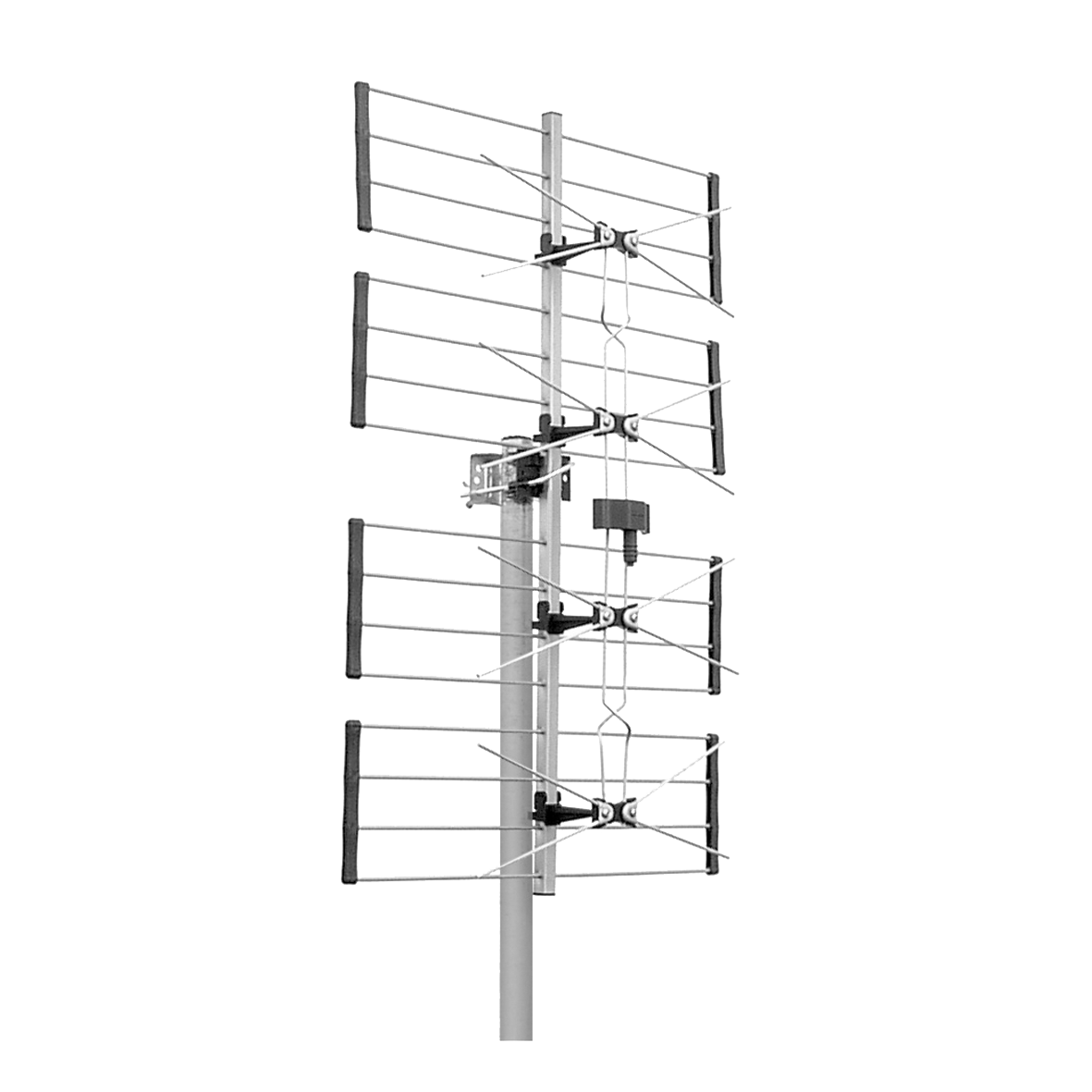 4-elementtinen UHF-pystypaneeliantenni E21-48, G=max.13dBi