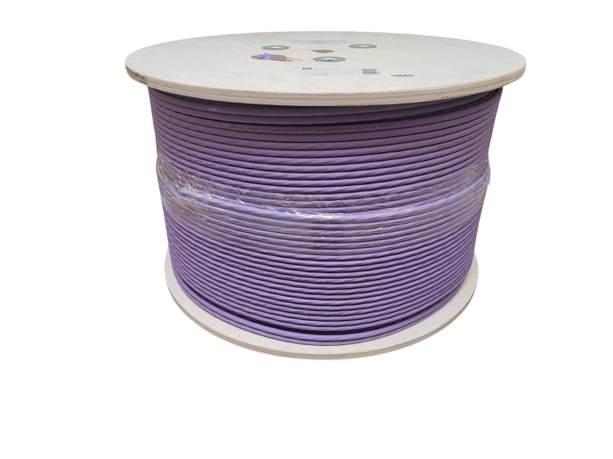 Datakaapeli CAT6A S/FTP duplex 2x4 parinen 23AWG  LSZH lila, Dca-s2,d2,a1